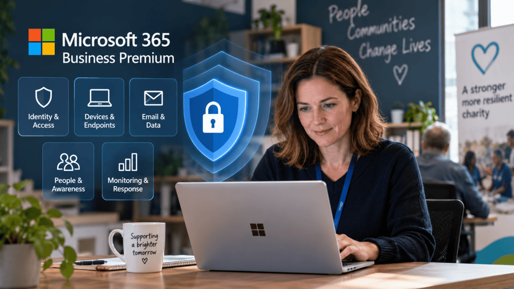 Does Microsoft 365 Business Premium Include Enough Cyber Security for a Charity?